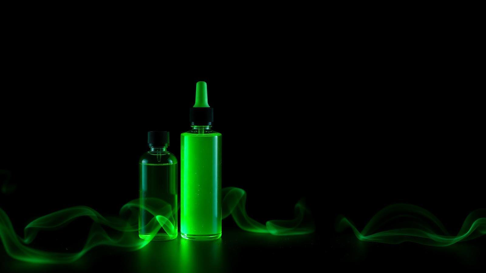 Premium K2 e-liquid bottles